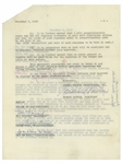 Three Stooges Signed Agreement From December 1960 Regarding a Potential TV Series -- Signed by Moe Howard, Larry Fine & Joe DeRita -- 2pp. Measures 8.5'' x 11'' -- Very Good